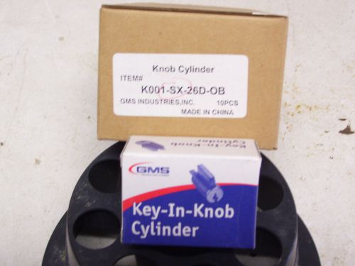 GMS Grade 2 Knob &amp; Lever Cylinder Kit- Schlage C - K  Keyway- Satin Chrome