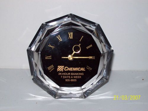 CHEMICAL  BANK PROMOTIONAL CLOCK RARE, SAFE, VAULT COLECTABLE