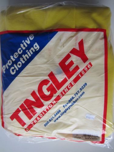Tingley rain jacket xxl w/ hood yellow p/n  j31107.2x.02, 8vl03 new for sale