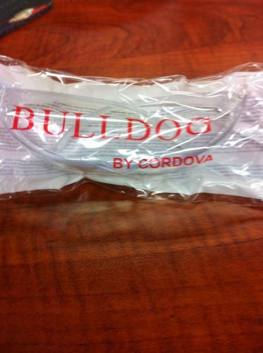 12 Bulldog EH by Cordova Clear Lens Safety Glasses Z87 UV Filtering = 99.9%