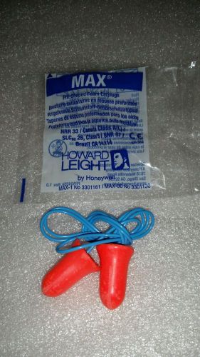 5 pair Howard Light Max Foam Corded Earplugs