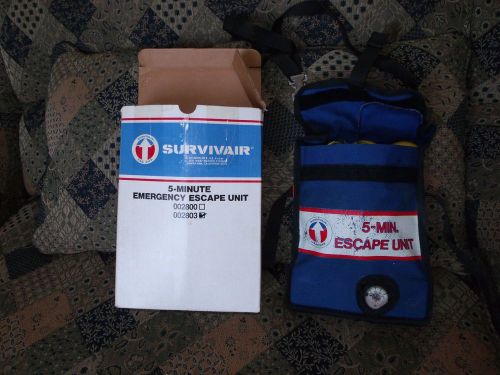 Survivair  five minute emergency escape unit, compressed air breathing apparatus for sale