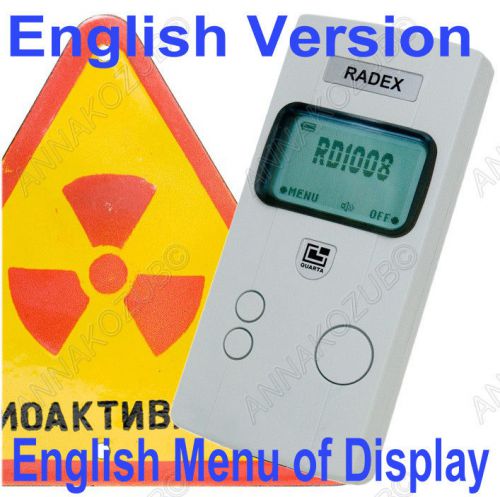 RADEX RD1008 RADIATION DOSIMETER Digital Geiger Tube Counters Alpha pancake