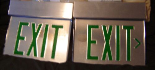 2 MCPHILBEN 45VXL  EXIT SIGNS/ W/ HARDWARE.