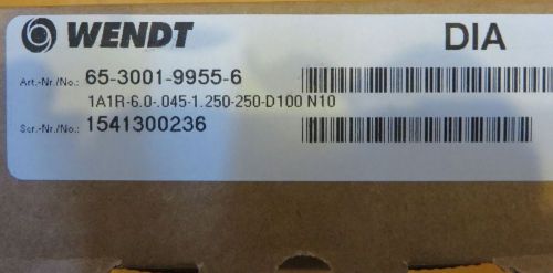 Wendt Diamond Wheel 1A1R-6.0-045-1.250-250D100N10