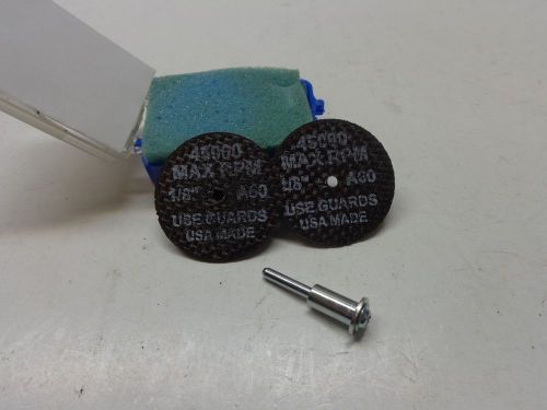 2PC CUT OFF WHEEL W/ARBOR 1/8&#034; X 1-1/4&#034;, NEW IN PACKAGE