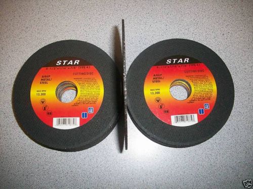 4-1/2&#034; x 1/16&#034; x 7/8&#034; type 41 metal cut off wheels 25pc for sale