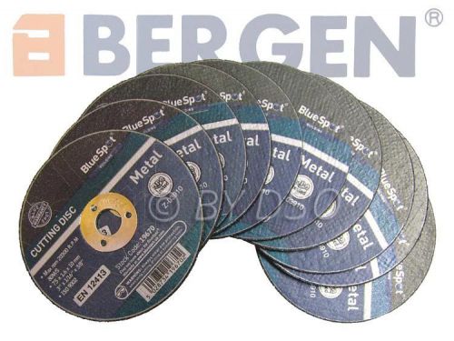 Bergen 75mm x 1.6mm x 10mm metal cutting discs 10 pack ber8009 for sale