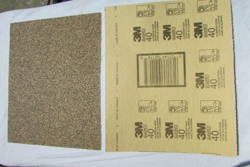 40 grit 9x11 3m sand paper 50 sheets aluminum oxide coarse