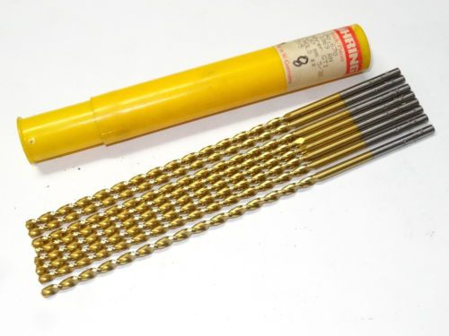 New guhring #670 3.97mm 5/32&#034; 10xd extra length parabolic 120° tin twist drill for sale