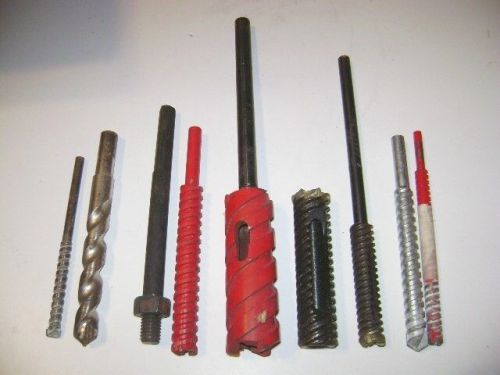 8 MASONRY BITS, SOME NEW, CYCLO TWIST AND TILDEN