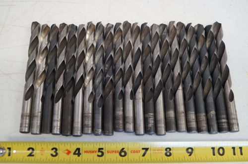 Lot of 21 LSI U.S.A. High Speed 1/2&#034; inch Drill Bits 6&#034; inch long