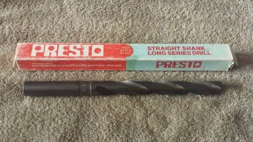 Presto HSS Long Series Drill 45/64&#034; - Old Stock - unused