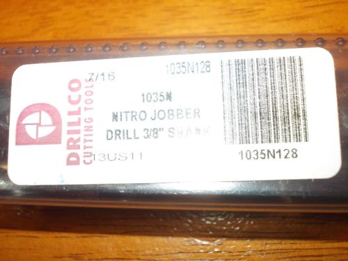 Drillco cutting  Tools Nitro Jobber Drill 3/8&#034; Shank