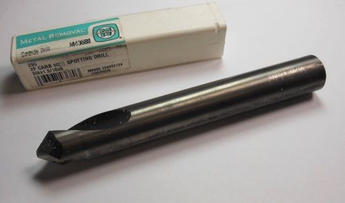 Metal removal carbide spotting drill 3/4&#034; 2fl 90d 4&#034; oal m43680 &lt;1850&gt; for sale