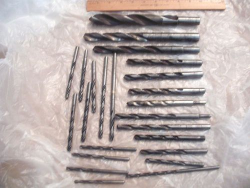 old tools drill bits lot 24 MORSE CLEVELAND  ETNA CHRAFTS german many no info