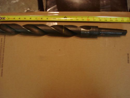 Taper Shank Drill  1  25/32&#034;  22 1/2&#034; overall Union Twist Drill made in USA