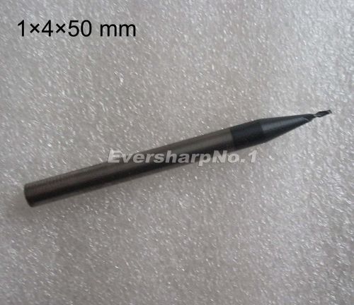 Lot 5pcs solid carbide flat endmills 2 flute dia 1.0mm shank dia 4.0mm hrc45 for sale