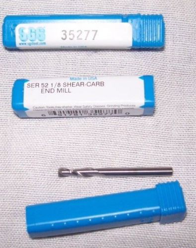 2 - sgs 35277 ser 52  1/8 shear carb end mill for sale