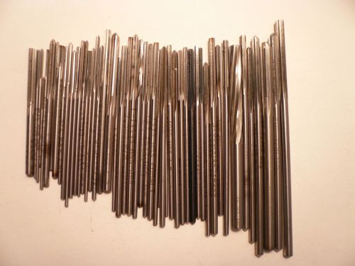 50 PCS DIFFERENT HSS REAMERS FROM O.050&#034; TO O.252&#034; MILL LATHE CUTTING TOOL