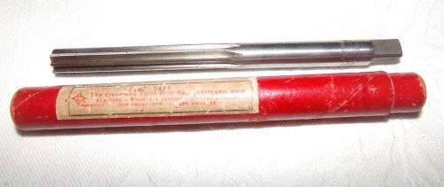 Cleveland twist drill no. 624 high speed straight fluted hand reamer 27/64 nr for sale