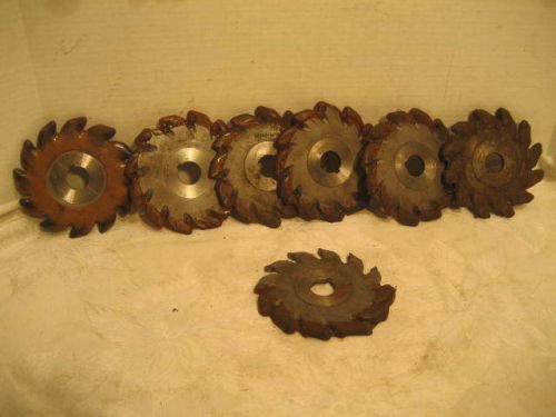 LEXCO - 4/78 - HA-2755-1 - CARBIDE TIPPED CUTTER BLADES - 12 TOOTH - 7 PC. LOT