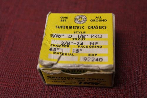 Super metric threading chasers 9/16 d 3/8&#034;-24  new for sale