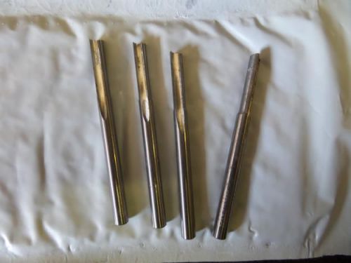 4 ONSRUD 56-626 1/4&#034; SOLID CARBIDE TWO FLUTE STRAIGHT O FLUTE FOR PLASTICS