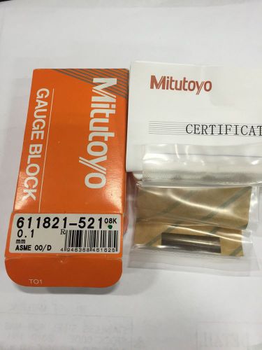 Mitutoyo Gauge Block  0.1mm, Brand New