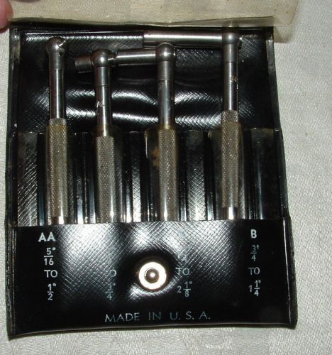 Vintage general telescoping gages,gauges set #s-99-4 + misc. parts box for sale