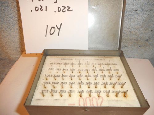 Machinists SP104 BUY NOW 105  Fanous Meyer Pin Gage Set --Read