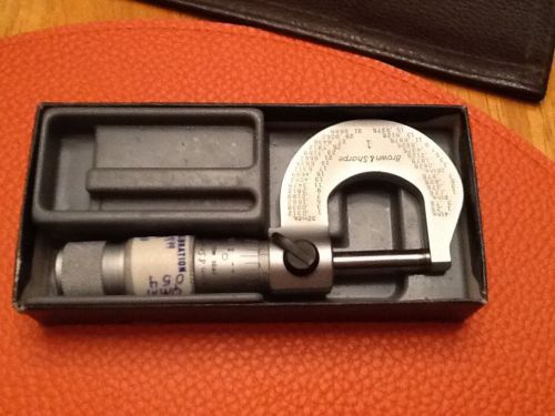 Brown and Sharp 0-1 Inch Outside Micrometer