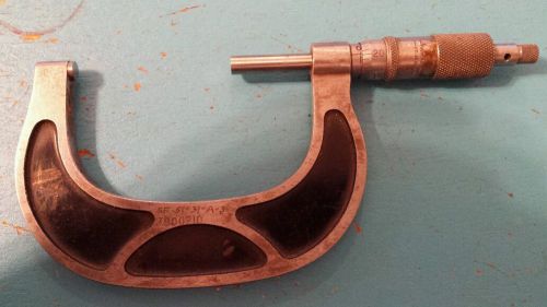 Vintage Tubular Micrometer Co 2-3&#034; Outside Micrometer