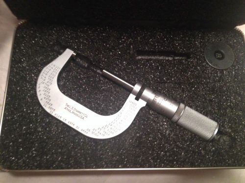 Machinist lathe tool starrett #2 micrometer 2&#034; in original case for sale