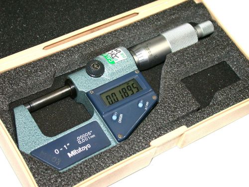 MITUTOYO 0-1&#034; DIGIMATIC .00005&#034; RESOLUTION MICROMETER 293-761-30 - FREE SHIPPING