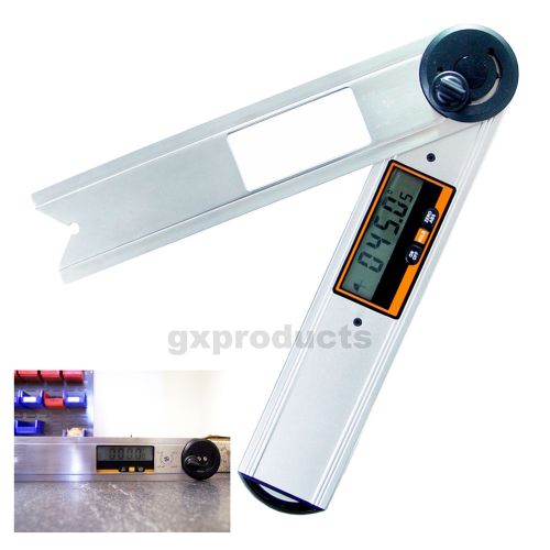 Multifunction upright display digital angle finder protractor with spirit level for sale