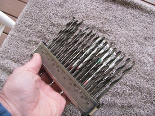 Morse Twist Drill drill holder 1-60 &amp; drills  machinist toolmaker tool