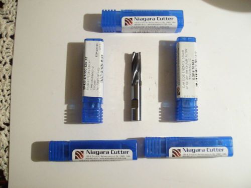 Niagara Cutter 3/8 carbide Altin coated 4 flute roughing endmills.new.5pcs.