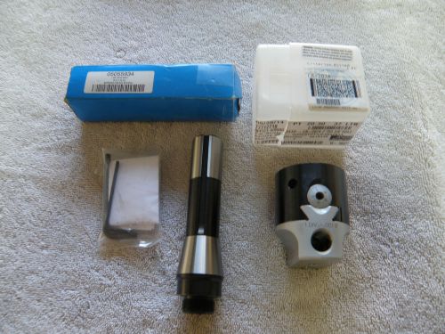 NEW CRITERION CB-202-A BORING HEAD AND R8 BRIDGEPORT HOLDER,FOR 3/8&#034; BORING BAR