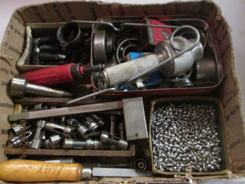 MACHINIST LATHE MILL Lot Machinist Stainless Hardware Bushings Collets Parts Etc