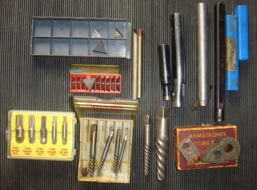 Mixed lot used easy out lathe mill brazed on boring bar cutting carbide end mill for sale
