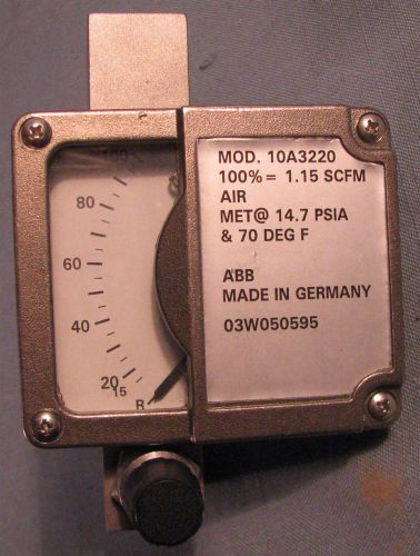 ABB ARMORED PURGEMETER 10A3220 03W050595 NEW-NO BOX FREE SHIPPING SEE PICTURES