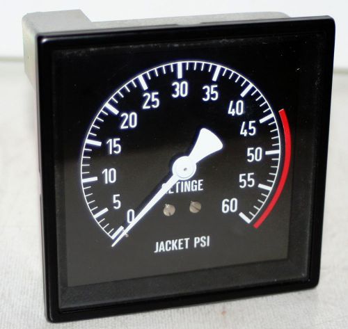 0-60 jacket psi 1/4&#034; npt panel mount pressure gauge getinge new for sale
