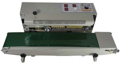Automatic horizontal continuous plastic bag band sealer sealing  machine fr900 for sale