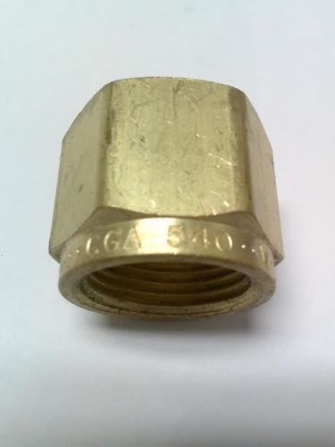 Western 62 CGA-540 Oxygen Regulator Inlet Nut, Brass RH Female
