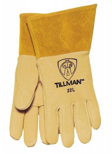 Tillman 32k heavy duty top grain pigskin 4&#034; cuff  mig welding gloves, large for sale