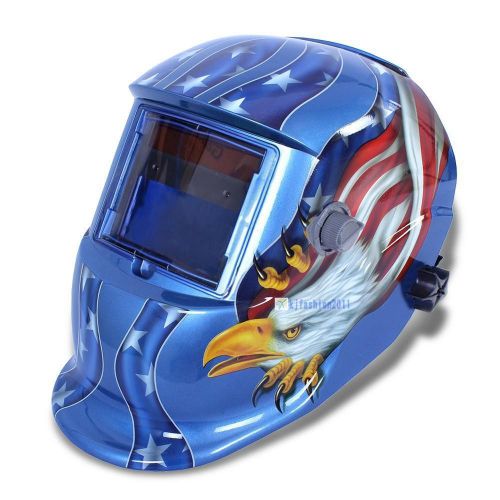 Pro darkening welding helmet welders(eagle)mask+grinding function solar powered for sale