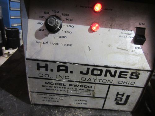 Ha jones pw 600 welder w/leads &amp; guin for sale