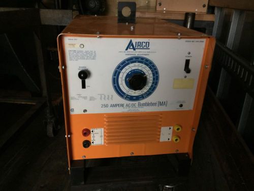 Airco 250 Amp Bumblebee Ac/dc Welder Single Phase In Great Condition
