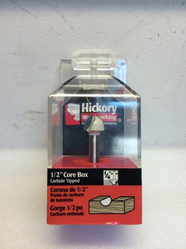 Hickory Woodworking Router Bit 1/2&#034; Core Box HW1118 BRAND NEW